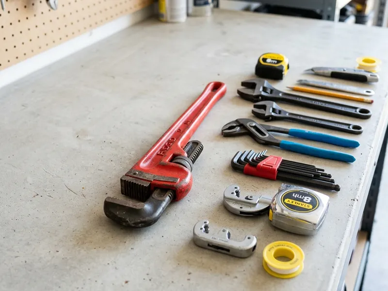 Professional plumbers in Shawano, WI equipped with top-tier tools for residential and commercial plumbing services.